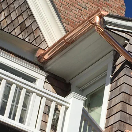 copper gutter installation Shelter Island ny